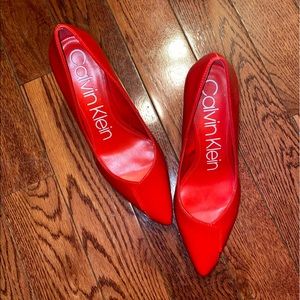 COPY - Calvin Klein Apple Red Low Heels